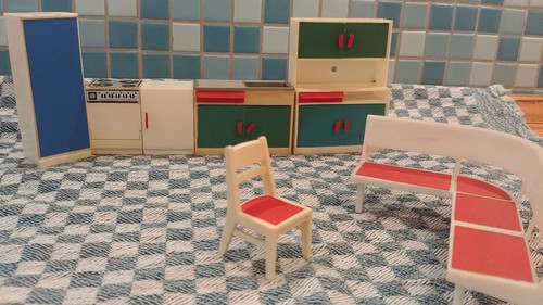 Puppenhaus möbel 70er jahre - möbel,