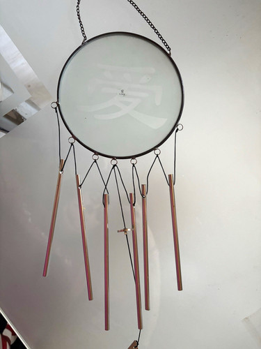 Windspiel rund silber