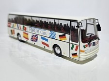 Herpa H0 1:87 REISEBUS KÄSSBOHRER SETRA BUS S215 HD " FORUM CARS" EU-Flaggen
