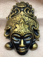 Wanddeko GipsMaske Indische