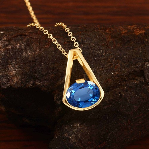 10x8 oval blau spinell - oval,