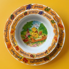 Vintage Disney Teller Set Cole & Mason Melamine Kindergeschirr
