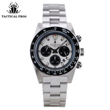 Tactical Frog 41mm Herren Chronograph Uhr VS75 Solar Quarzwerk Wasserdicht