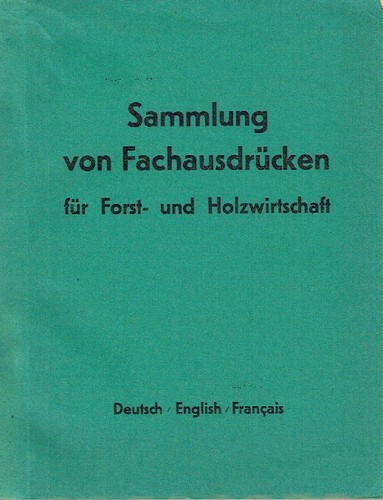 Sammlung fachausdrücken forst - sammlung,