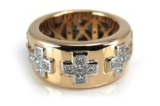 Kuck Kreuz Ring Diamanten insg