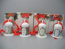 Hutschenreuther 4 Jahresglocken 1994 1995 1996 1997 Ole Winther Weihnachtsglocke