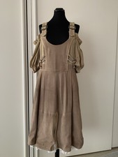 Wildlederdirndl Beige Gr 42
