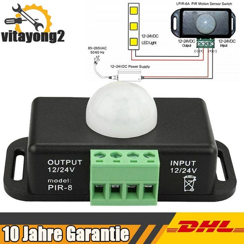12v 24v infrarot pir - 12v-24v,