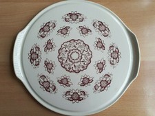 alte Tortenplatte, rote