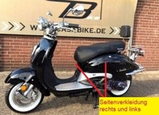 2 x Seitenverkleidung  R & L SCHWARZ ZNEN Nova Roller Motorroller Retro Scooter