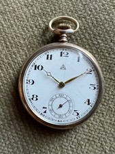 Antike Alpina Taschenuhr Silber Ankerhemmung Kal. 205 - 48 mm ca. 1920