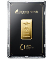 Heimerle + Meule 5 Gramm Goldbarren - 999,9 Feingold - LBMA zertifiziert