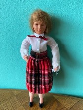 Frau Caco 80er  Biegepuppe Puppenhaus Puppenstube  1:12 dollhouse  flexible doll