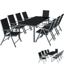 8+1 Sitzgruppe Aluminium