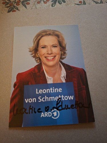 Autogrammkarte leontine von - autogrammkarte,