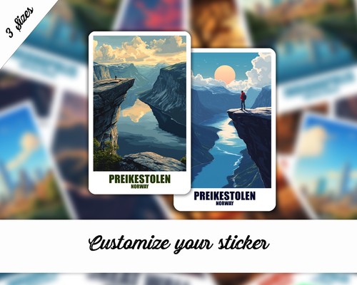 Preikestolen aufkleber - preikestolen,