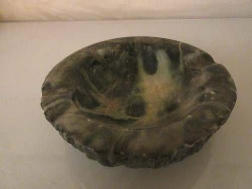 Aschenbecher alabaster rund - aschenbecher,
