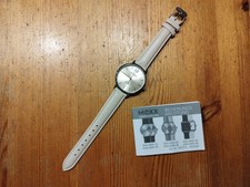 Mexx Quarz Damen Armbanduhr Rund Beige Leder Neu