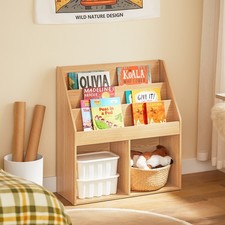 B-waren Bücherregal Montessori Regal mit 3 Ablagefächern KMB01-N-bwaren