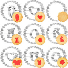 9 Stück Linzer Ausstecher