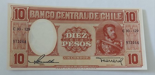 Banknoten chile 10 - -,