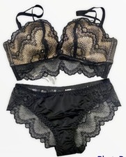 Damen BH Set Sexy Push Up Dessous Unterwäsche G-String Tanga Slips Nachtwäsche