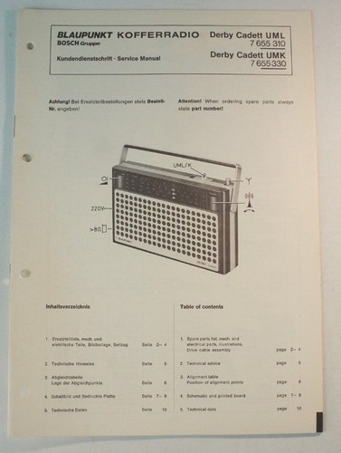 Blaupunkt kofferradio derby - blaupunkt,