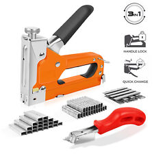 3 in 1 Handtacker Set 3000 Klammern Pro geprüft Profi Tacker für Holz Stoff 2025