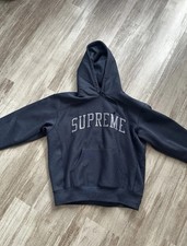 Supreme Hoodie Glitter Arc Hooded Sweatshirt M Cotton Blue
