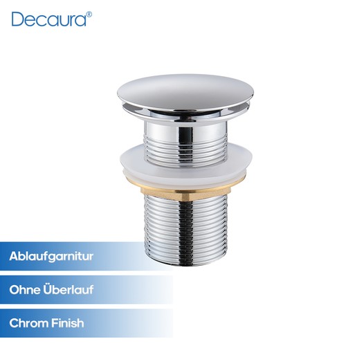 Decaura chrom ablaufgarnitur - chrom,