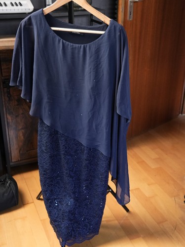 Swing kleid dunkelblau spitze - kleid,