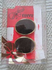 Schuhdeko Schuhschmuck Schuh Clip Damen Pumps Party Hochzeit Oval Braun