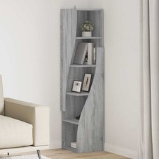 Eckschrank Weiß 32x32x140cm Holzwerkstoff