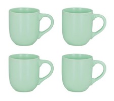 4er Set Steingut Tassen 300ml Pastell Edel Kaffeetasse Kaffeebecher Edel Design