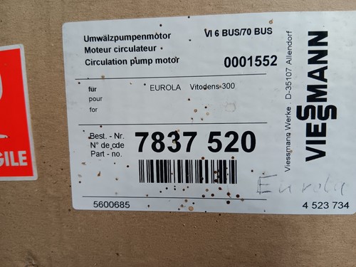 Umwälzpumpe viessmann eurola - umwälzpumpe,
