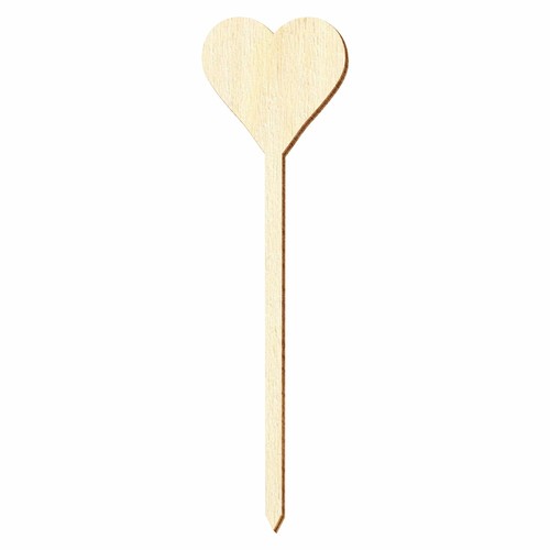 Holz blumenstecker herz deko - blumenstecker,