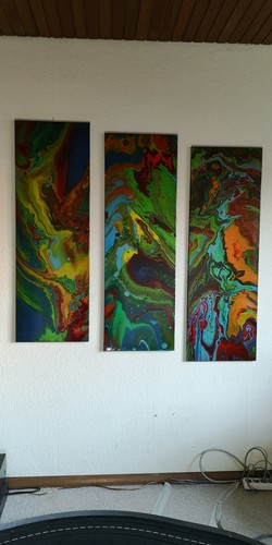 Original acrylbild fluid - original,