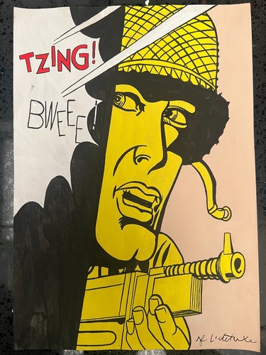 Roy lichtenstein - roy, (handarbeit)