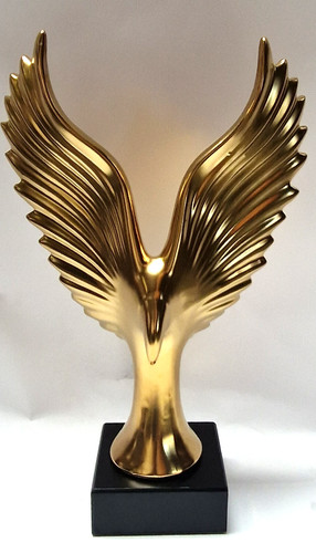 Keramik figur adler flug - im,