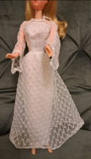 Barbie Brautkleid #2300 von 1975 Vintage 70er Satin Tüll