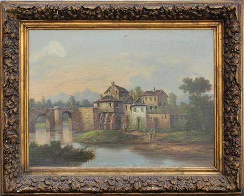 Brücke fluss gebäude - brücke,