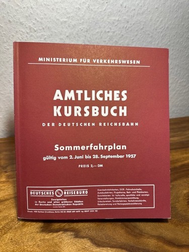 Amtliches kursbuch der - amtliches,