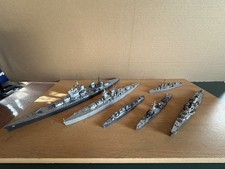 1:700 Matchbox Kriegsschiffe Sammlung Konvolut sehr selten.  Schön gebaut 