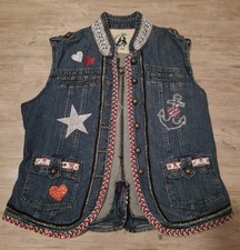 Karneval Kostüm Jeans- Weste, Kölle Ahoi, Dom, Anker, Gr. 40-42, Handmade !!