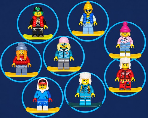 Lego figuren snowboarder - figuren,