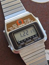 OMEGA Memomaster LCD Quartz Watch 1632 Stainless Steel - NEW Movement