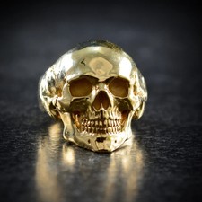18K Gelbgold Über Totenkopf