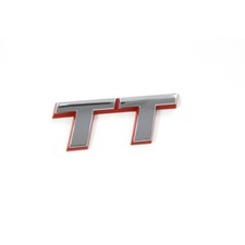 Original Audi TT Schriftzug hinten Emblem Heckklappe Logo chrom rot OEM