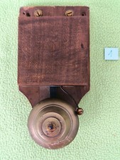Alte elektrische Klingel antik Hausglocke Türklingel Holzgehäuse