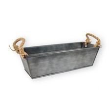 Pflanztopf Pflanzgefäß Zinktopf Vintage Recta 50 cm Blumentopf Metall Übertopf